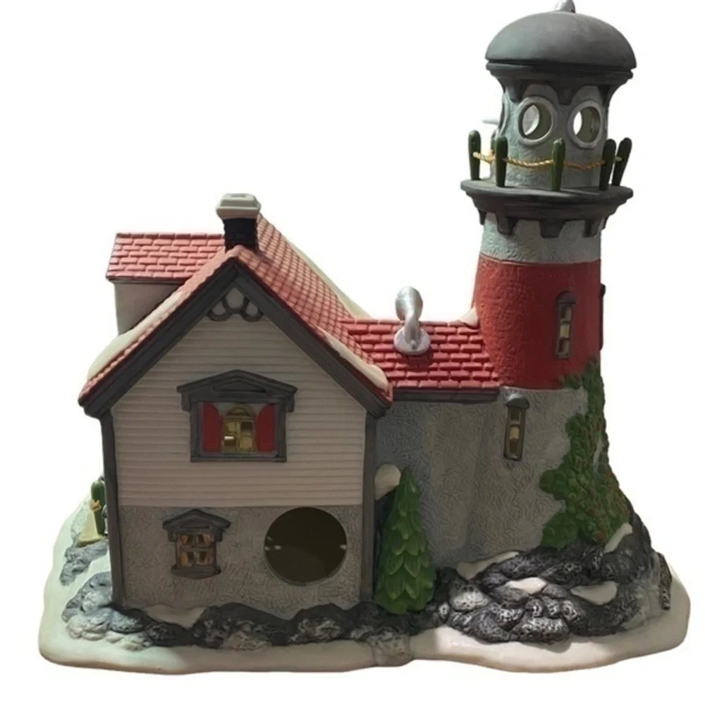 Department 56 New England Village Series Pigeonhead Lighthouse 1994